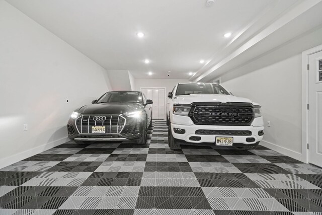 81 Webster Ave Unit 1, Jersey City, NJ 07307 - garage featuring recessed lighting and baseboards