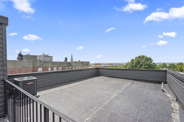 view of patio / terrace featuring cooling unit