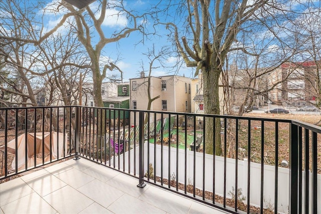 177 Wilkinson Ave Unit 1, Jersey City, NJ 07305 - balcony featuring a residential view