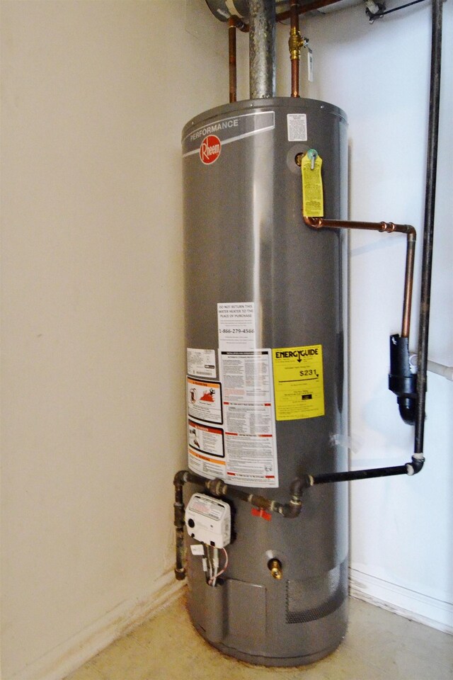 111 Watson Ct, Howell Township, NJ 07731 - utility room featuring gas water heater