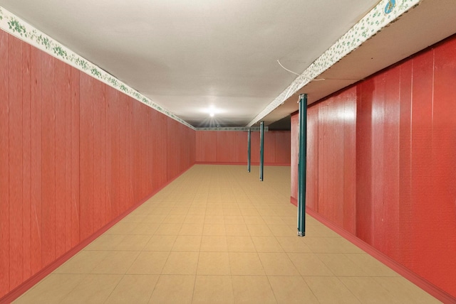 57 Wegman Pkwy, Jersey City, NJ 07305 - finished below grade area with wooden walls