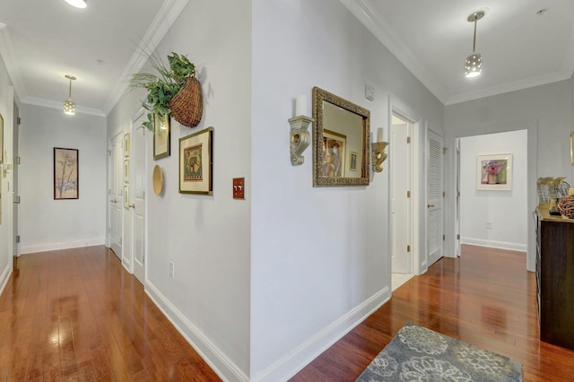20 Avenue At Port Imperial Unit 425, West New York, NJ 07093 - corridor featuring wood-type flooring and crown molding