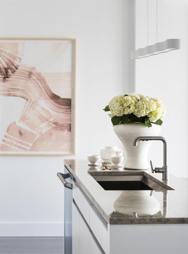 interior details with a sink