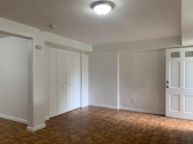 1518 38th St, North Bergen, NJ 07047 - unfurnished bedroom with baseboards and a closet