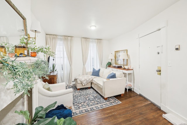 300 Barrow St, Jersey City, NJ 07302 - living area with wood finished floors