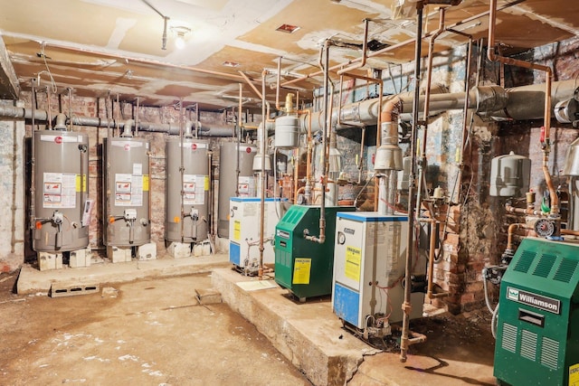 300 Barrow St, Jersey City, NJ 07302 - utilities featuring a heating unit and water heater