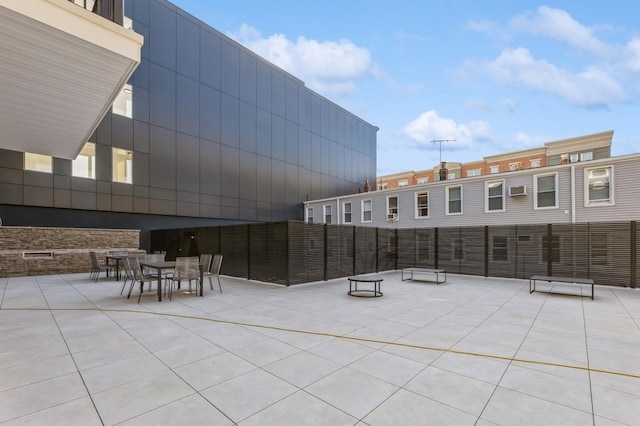 view of patio featuring outdoor dining space