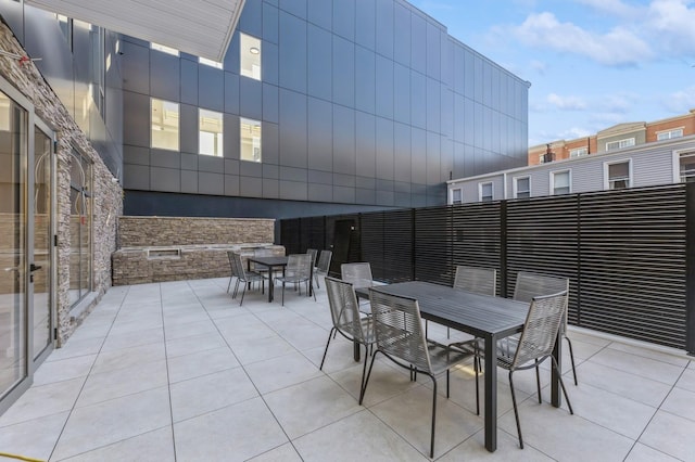view of patio / terrace featuring outdoor dining space
