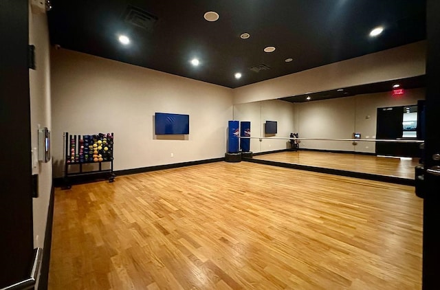 4 Beacon Way Unit 1110, Jersey City, NJ 07304 - exercise room with wood finished floors and baseboards