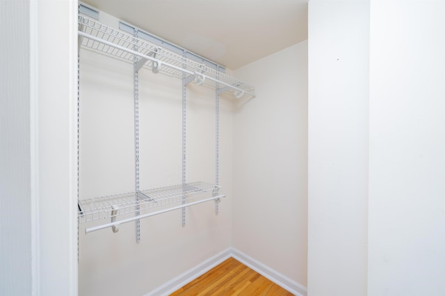 721 Madison St Unit 4N, Hoboken, NJ 07030 - walk in closet with light wood-type flooring