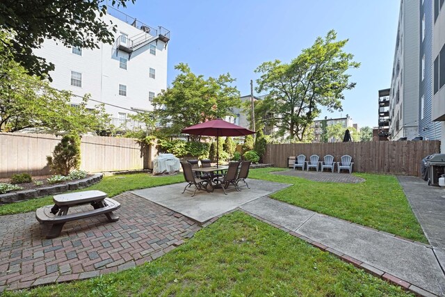123 Jackson St Unit 4A, Hoboken, NJ 07030 - view of yard with a patio