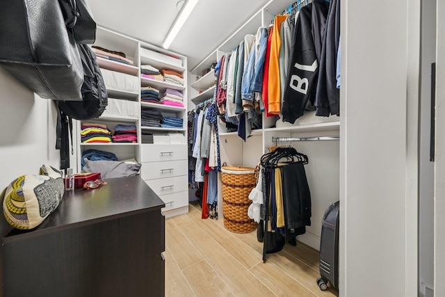 243 3rd St Unit 1, Jersey City, NJ 07302 - walk in closet with wood finished floors