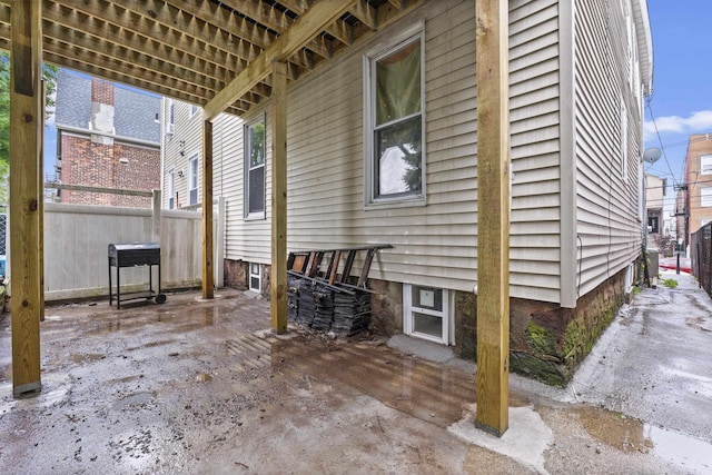 99 W 50th St, Bayonne, NJ 07002 - view of patio / terrace with fence