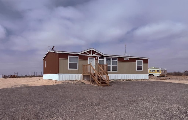 view of manufactured / mobile home