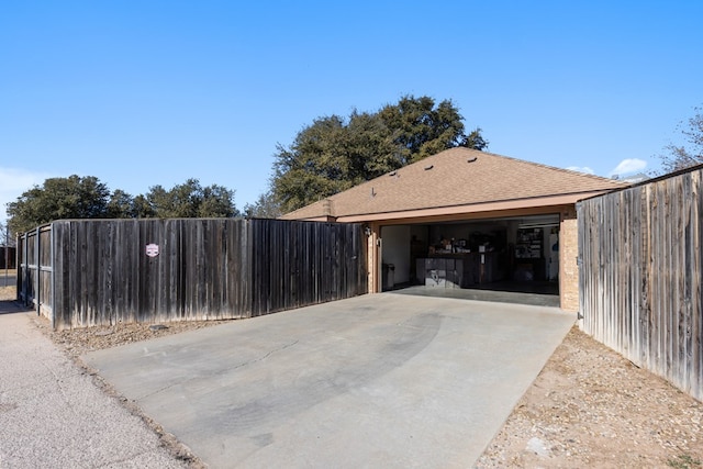 view of side of property