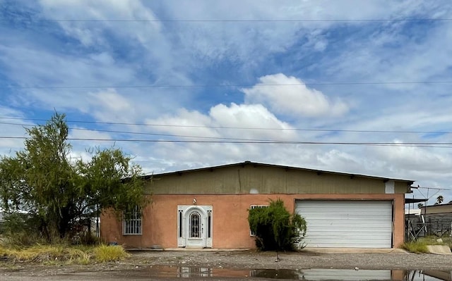 view of home's exterior featuring a garage