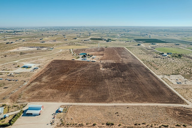 bird's eye view with a rural view