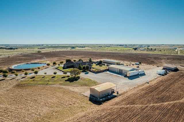 drone / aerial view featuring a rural view