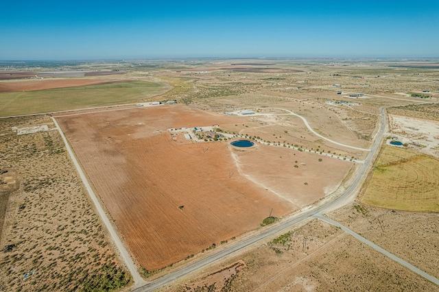 drone / aerial view featuring a rural view