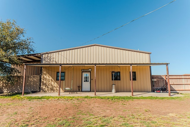 view of rear view of property