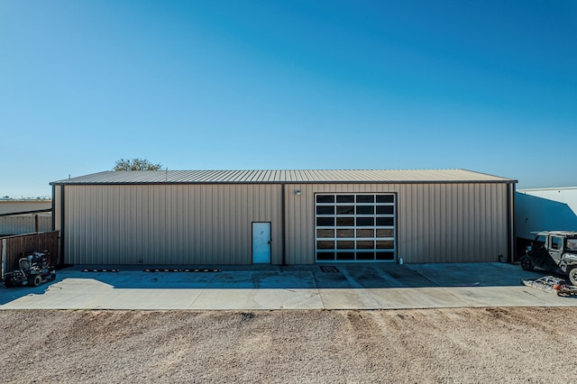 view of outdoor structure