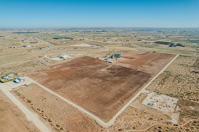 bird's eye view with a rural view