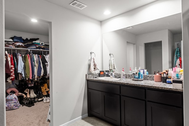 bathroom featuring vanity