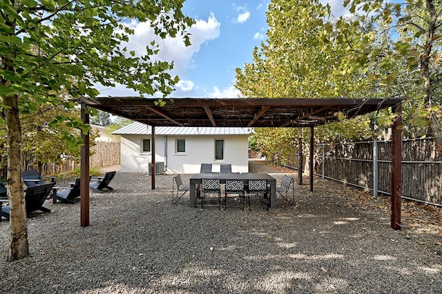 view of patio / terrace featuring cooling unit