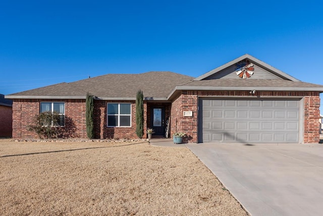 ranch-style house with a garage