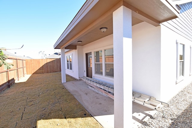 exterior space with a patio area