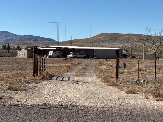 property view of mountains with a rural view