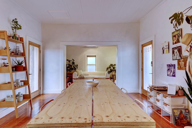 interior space featuring light hardwood / wood-style flooring