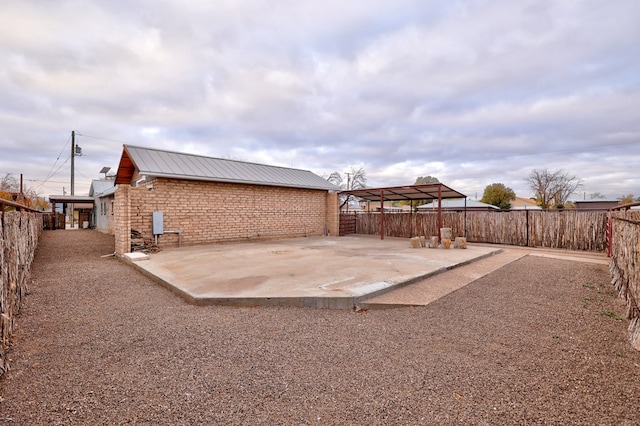 exterior space with a patio area