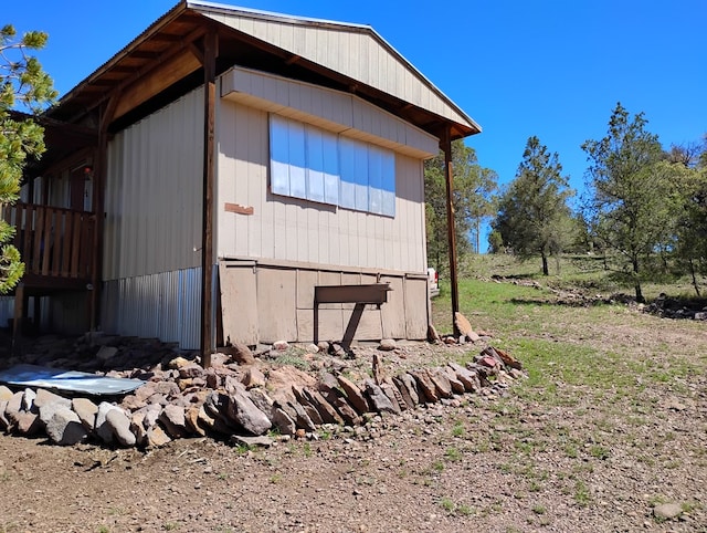 view of side of property