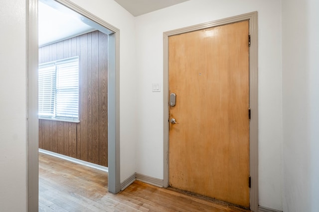 entryway featuring light hardwood / wood-style floors