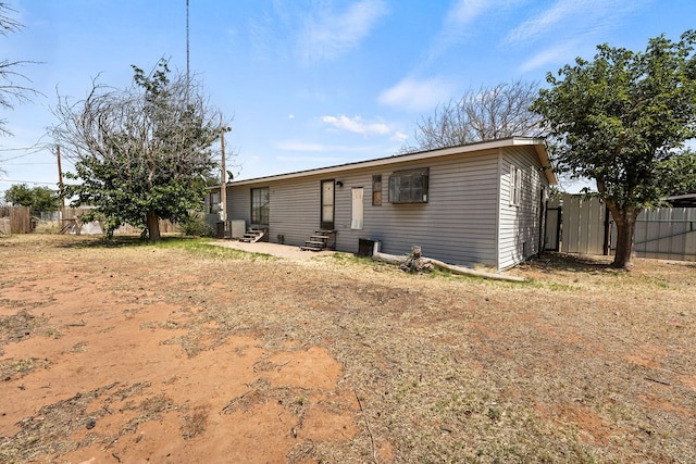 view of front of property featuring central AC