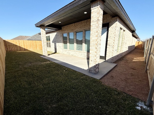 view of home's exterior featuring a lawn