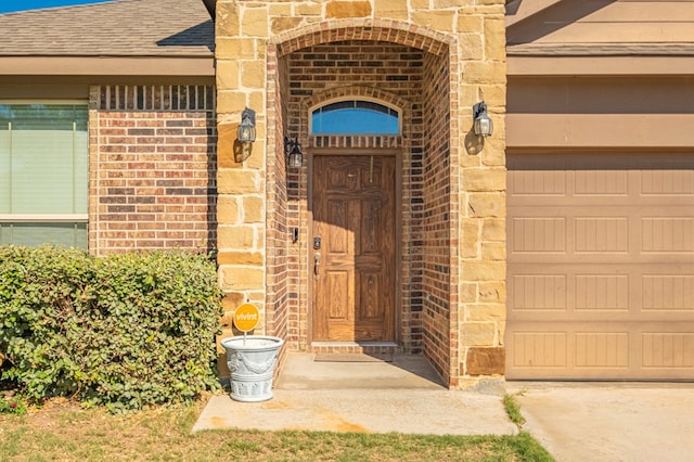 view of exterior entry