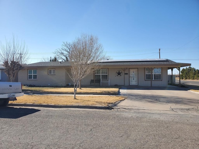 view of ranch-style house