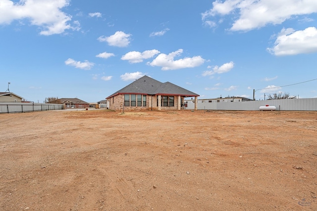 view of rear view of property