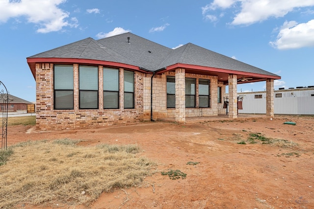 view of rear view of property