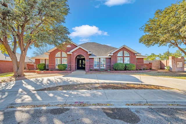 view of front of home with french doors