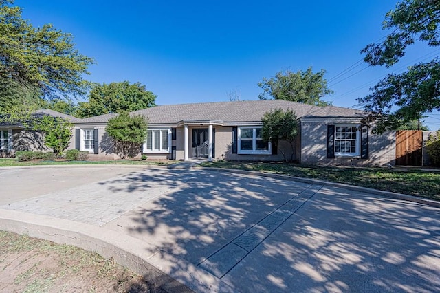 view of ranch-style home