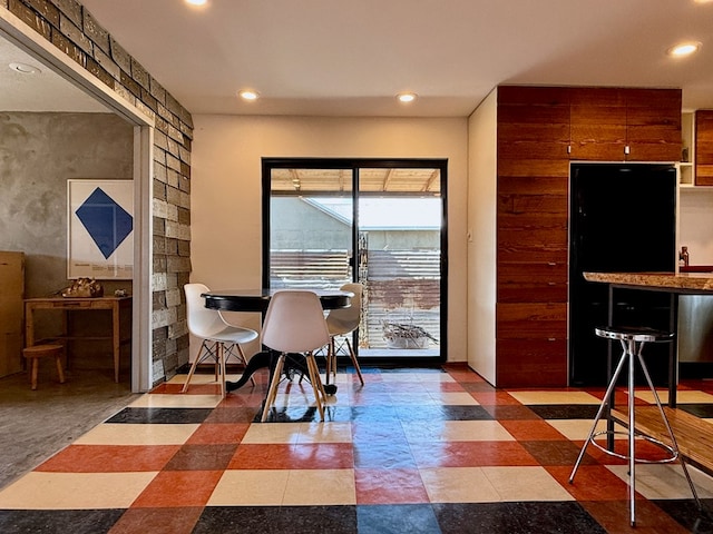 view of dining room