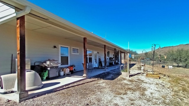 view of patio featuring area for grilling