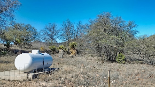 view of yard with an outbuilding