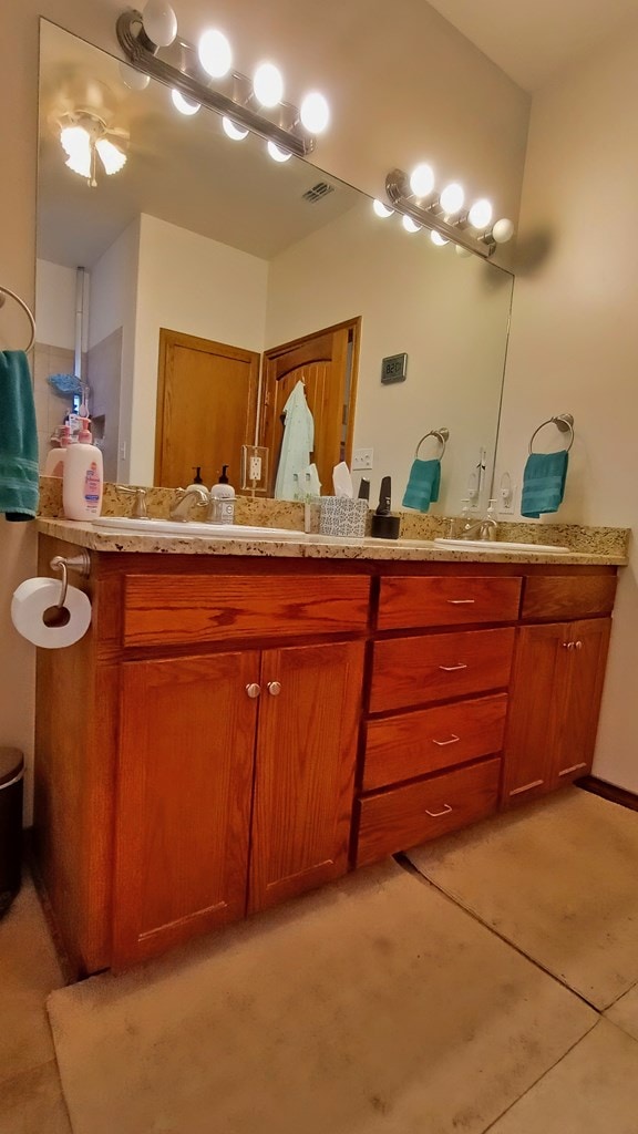 bathroom with vanity