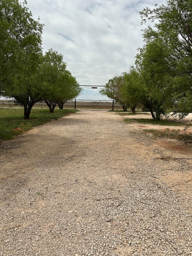 view of road featuring a rural view