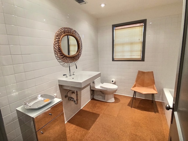 bathroom featuring toilet