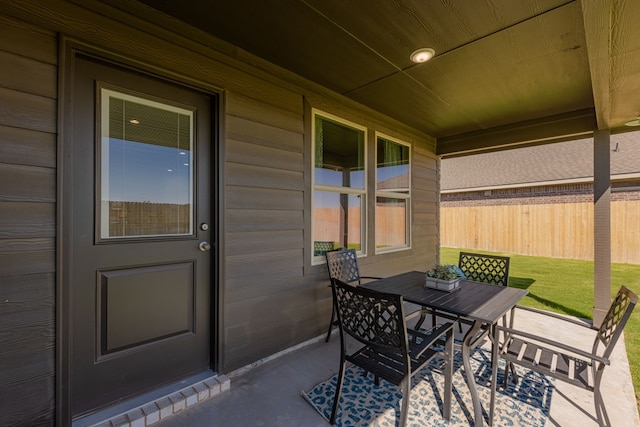 view of patio / terrace featuring a porch